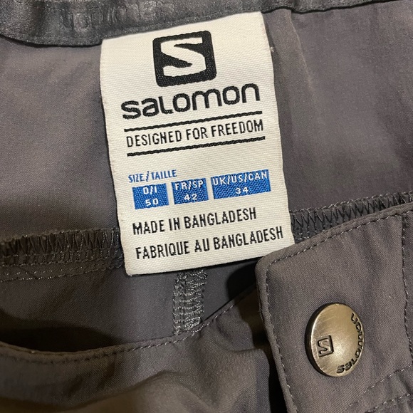 Salomon Advanced Skin Zip Off Hiking Pants SIZE:34 - Picture 4 of 4